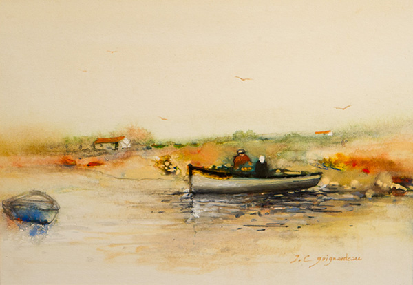 Aquarelle de Jean-Claude Guignardeau artiste peintre aux Sables d'Olonne