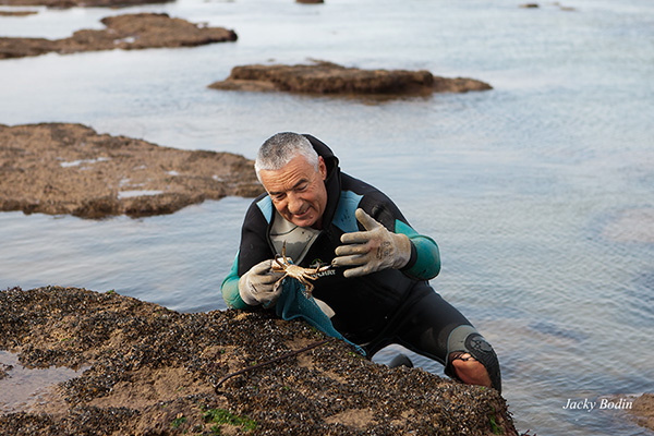 Pêche aux crabes avec Philippe Michaux