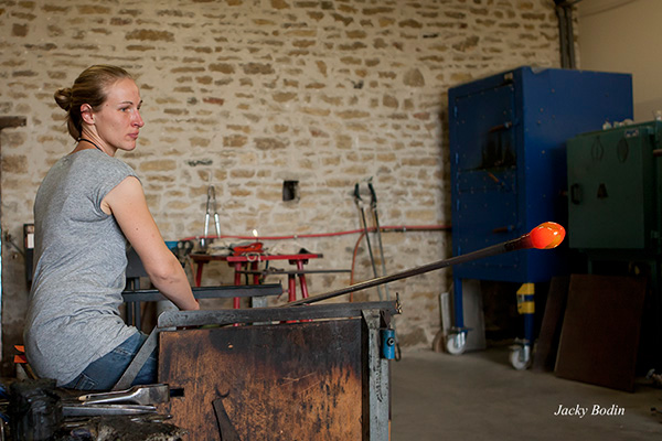 Souffleurs de verre à la verrerie de Bourgenay