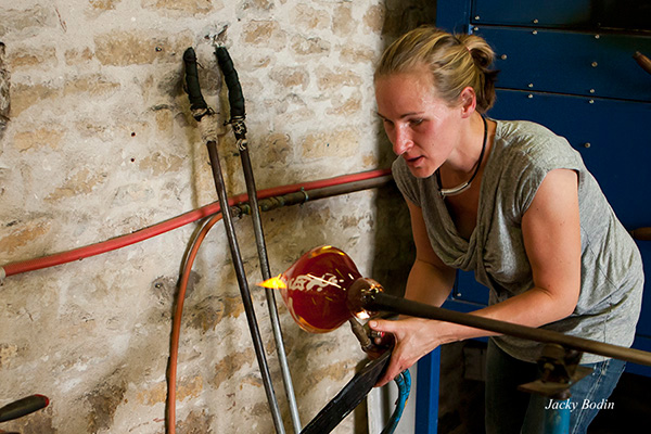 Souffleurs de verre à la verrerie de Bourgenay