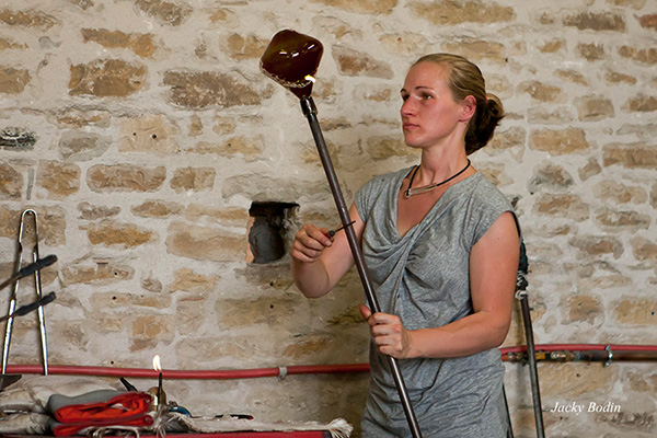 Souffleurs de verre à la verrerie de Bourgenay